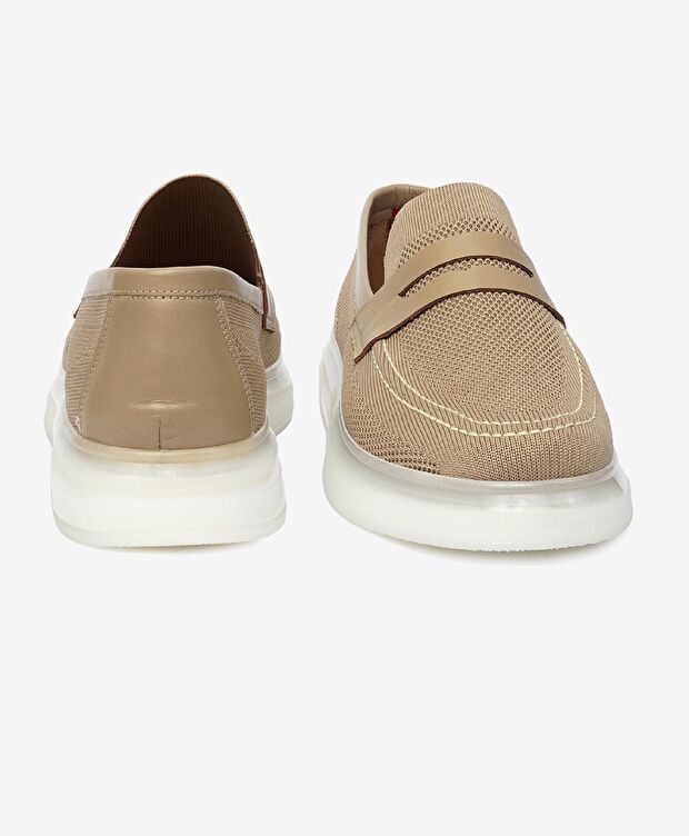 Erkek Bej Beyaz Casual Ayakkabı - 7