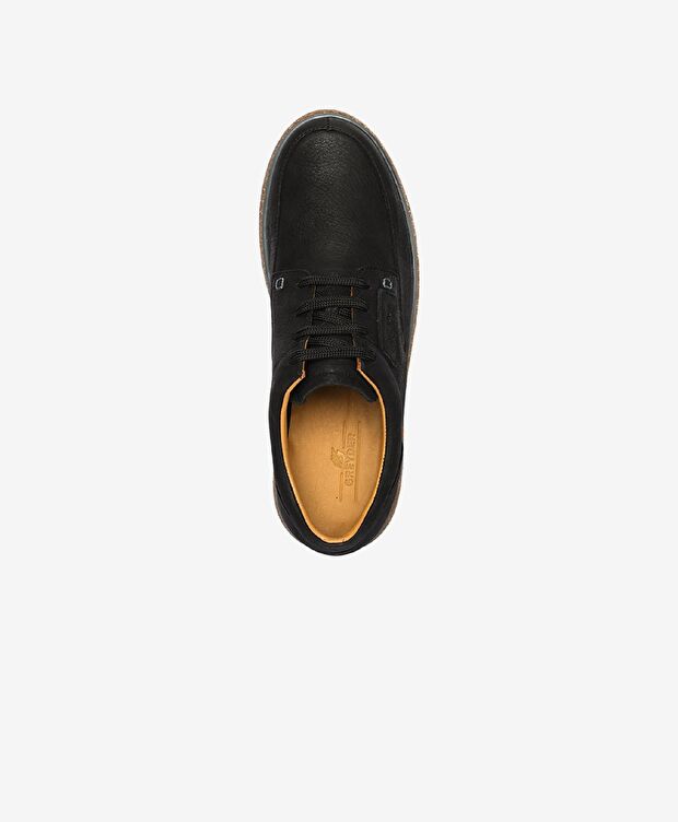 Erkek Siyah Hakiki Deri Casual Ayakkabı - 4