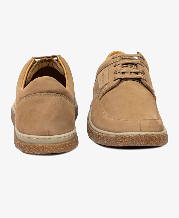 Erkek Vizon Hakiki Deri Nubuk Comfort Ayakkabı - 7