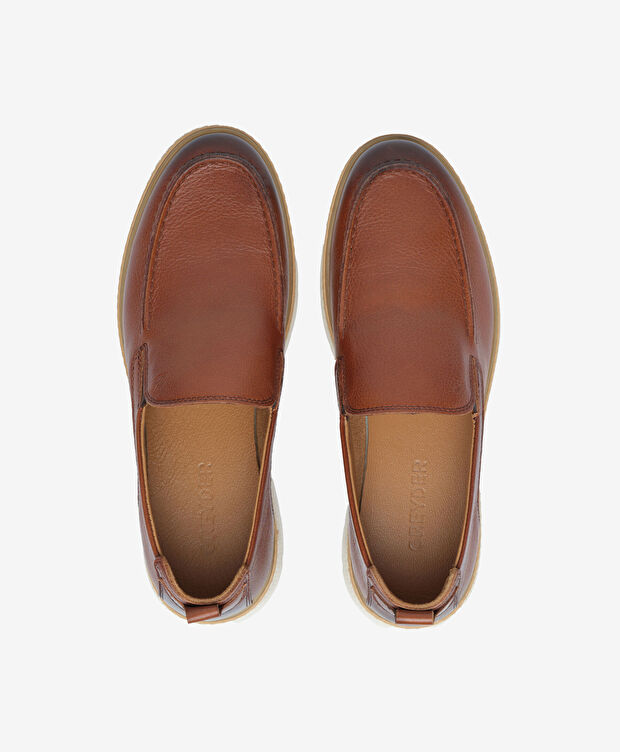 Erkek Taba Hakiki Deri Casual Ayakkabı - 5