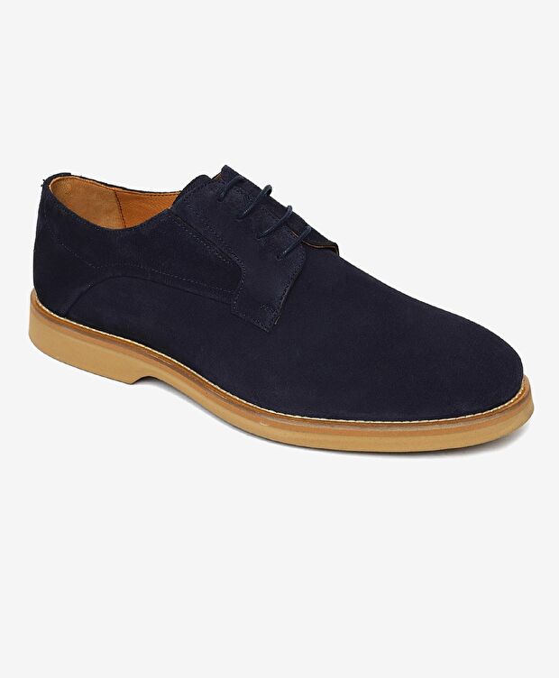 Erkek Lacivert Hakiki Deri Casual Ayakkabı - 2