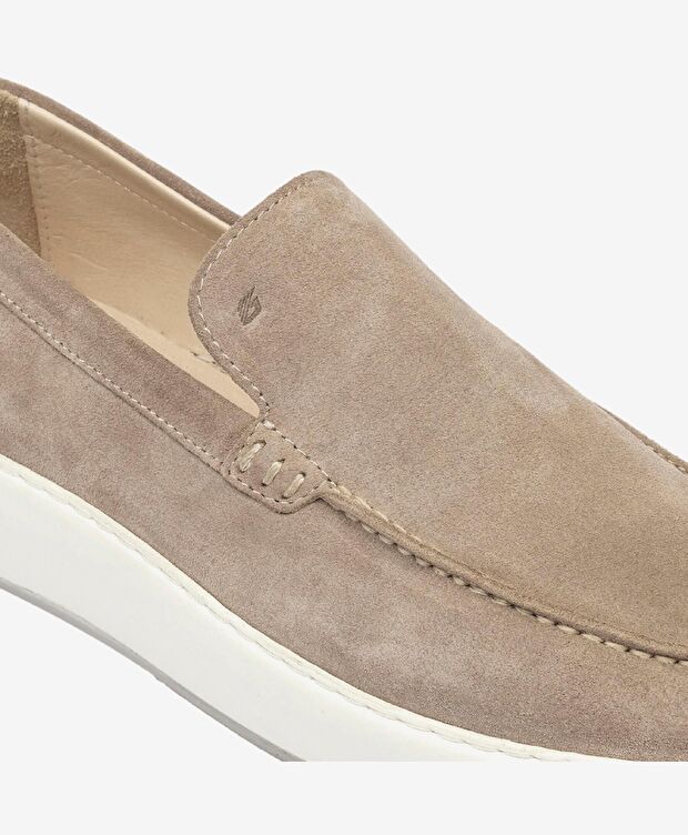 Erkek Vizon Hakiki Deri Loafer Ayakkabı - 5