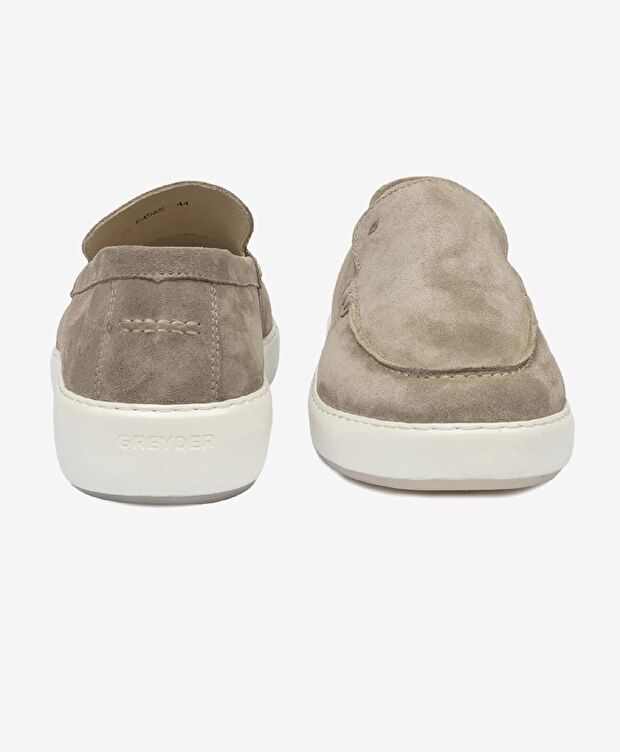 Erkek Vizon Hakiki Deri Loafer Ayakkabı - 7