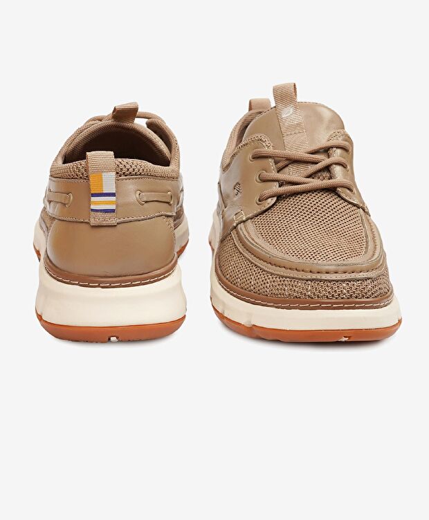 Erkek Bej Hakiki Deri Casual Ayakkabı - 7