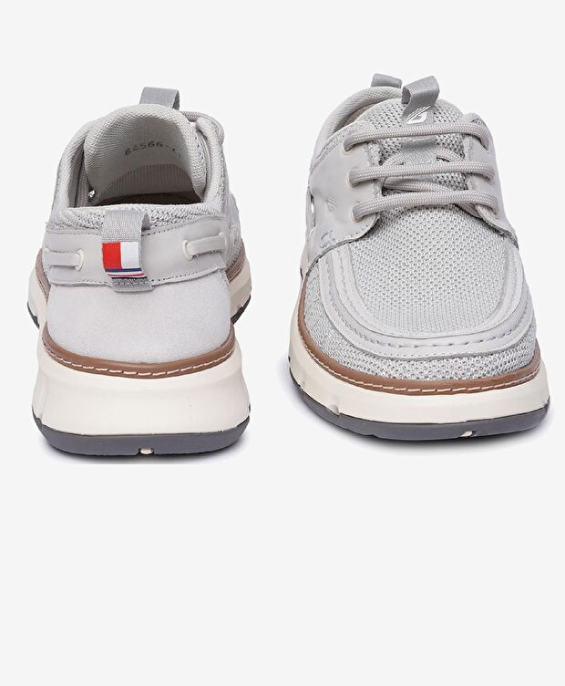 Erkek Gri Hakiki Deri Casual Ayakkabı - 7