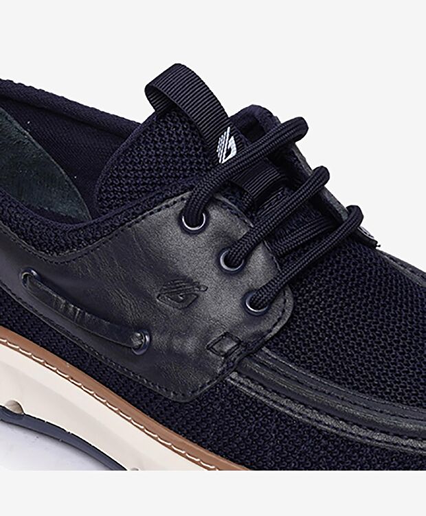 Erkek Lacivert Hakiki Deri Casual Ayakkabı - 5