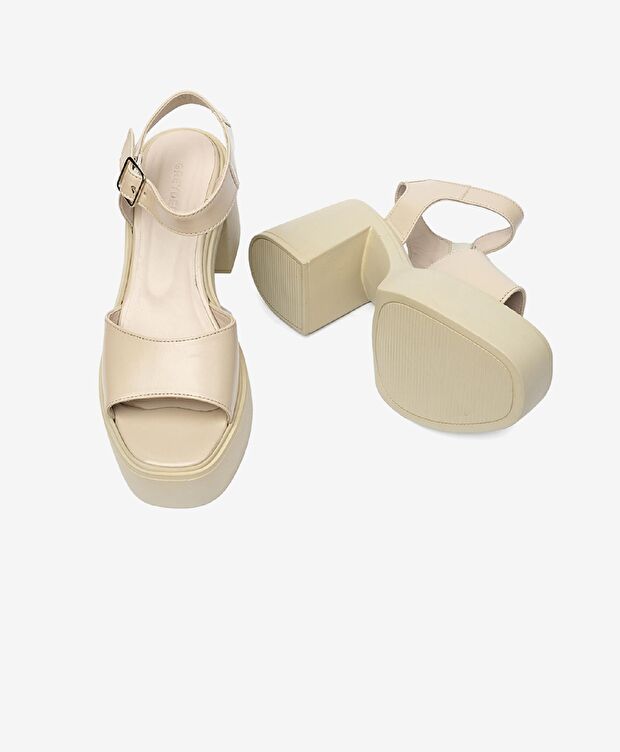 Kadın Vizon Hakiki Deri Sandalet - 6