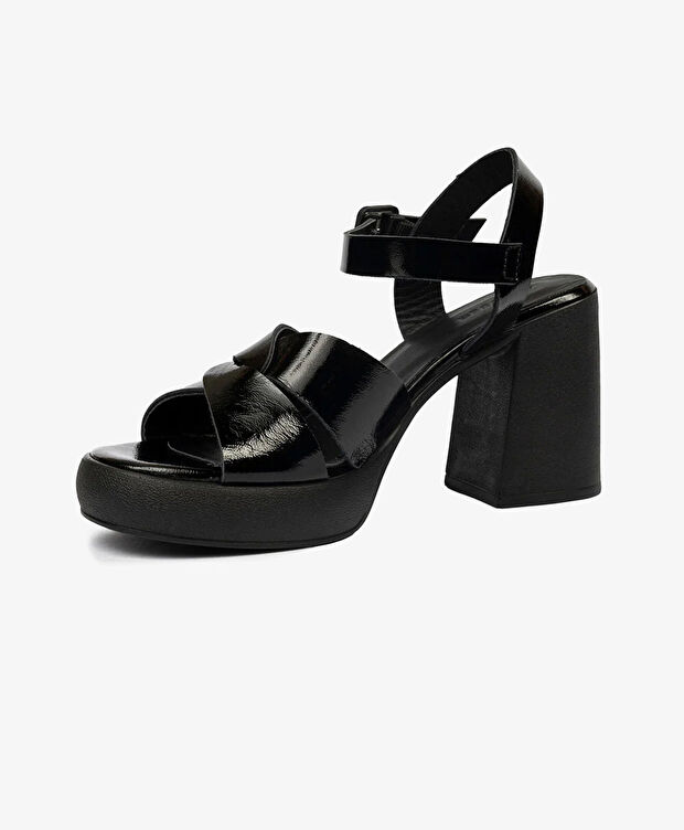 Kadın Siyah Hakiki Deri Sandalet - 3