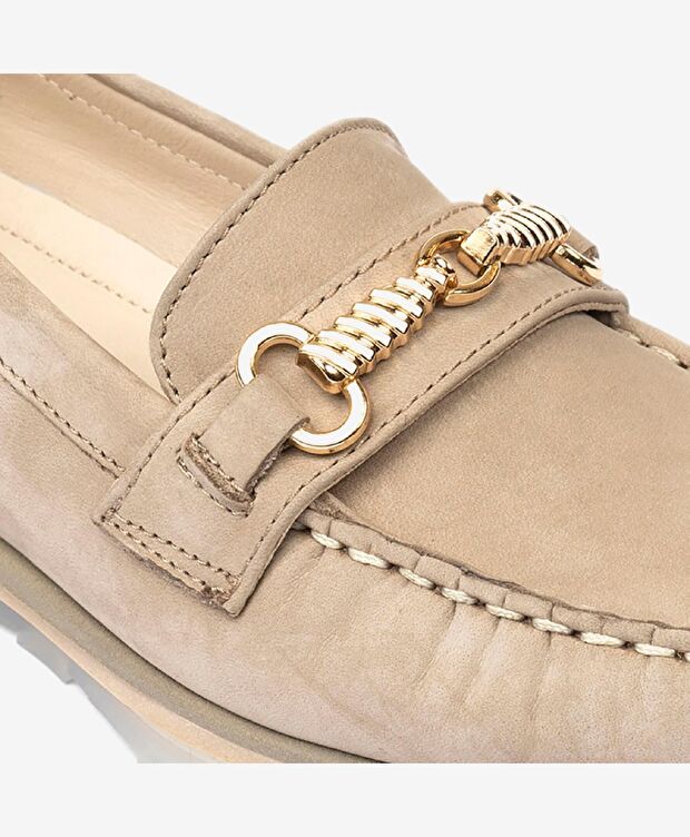 Kadın Vizon Hakiki Deri Loafer Ayakkabı - 5