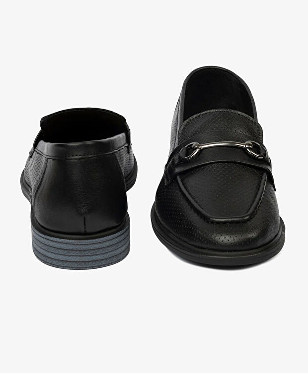 Kadın Siyah Hakiki Deri Casual Ayakkabı - 7