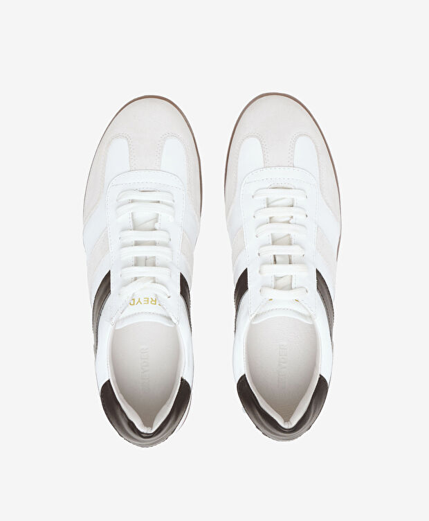 Kadın Beyaz Süet Hakiki Deri Sneaker Ayakkabı - 5