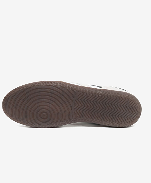 Kadın Beyaz Süet Hakiki Deri Sneaker Ayakkabı - 6