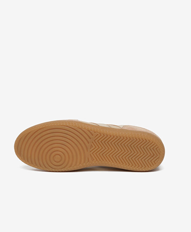 Kadın Krem Süet Hakiki Deri Sneaker Ayakkabı - 6