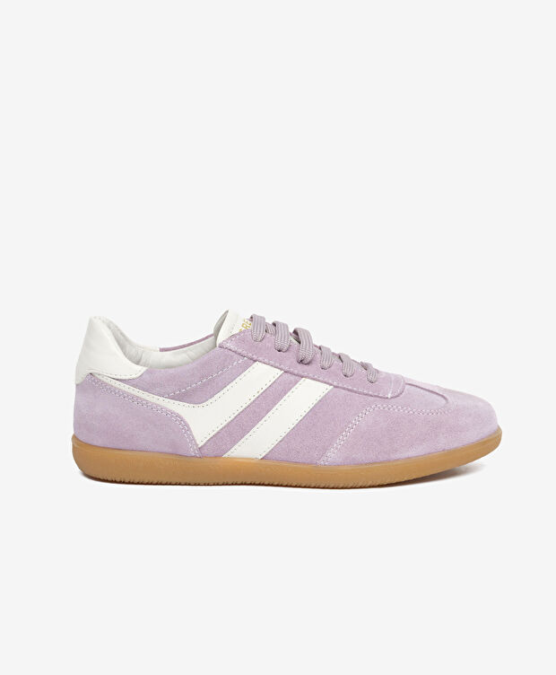Kadın Lila Süet Hakiki Deri Sneaker Ayakkabı - 1