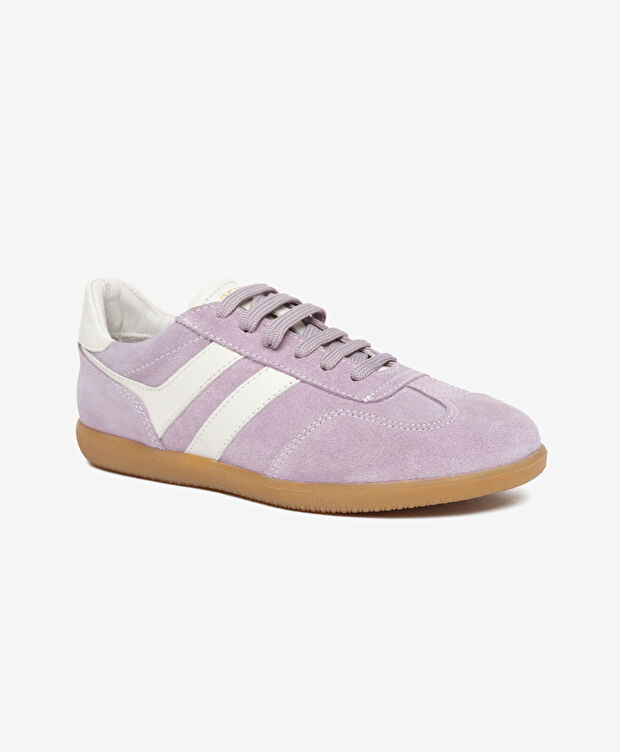 Kadın Lila Süet Hakiki Deri Sneaker Ayakkabı - 2