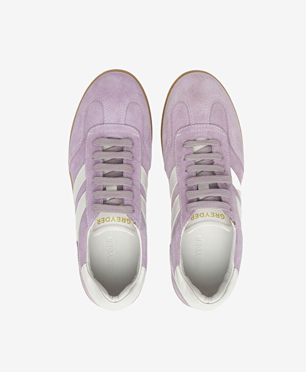 Kadın Lila Süet Hakiki Deri Sneaker Ayakkabı - 5
