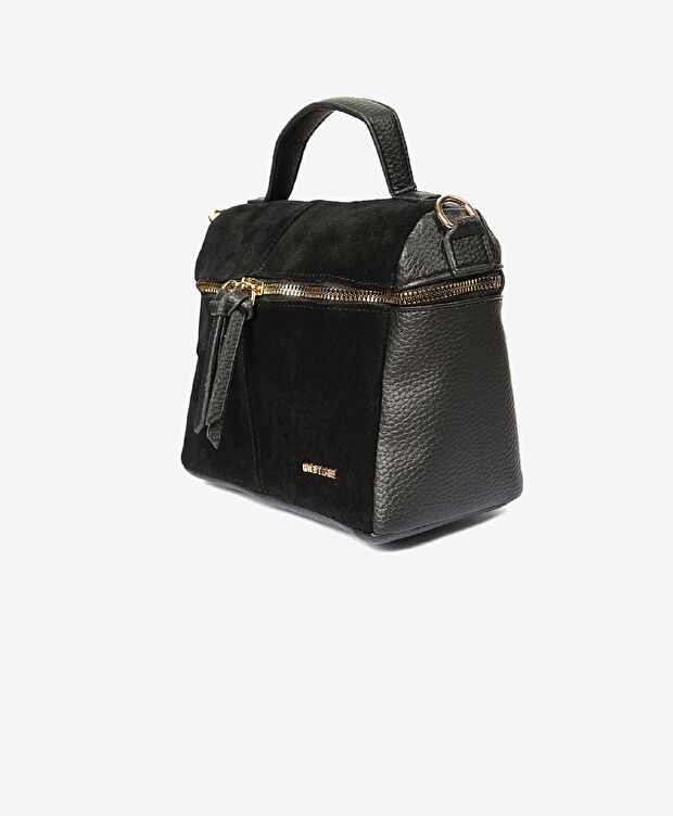 Kadın Siyah İki Bölmeli Omuz Çantası - 3