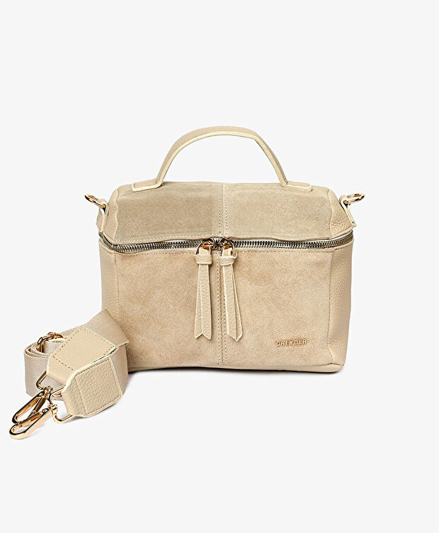 Kadın Bej İki Bölmeli Omuz Çantası - 1