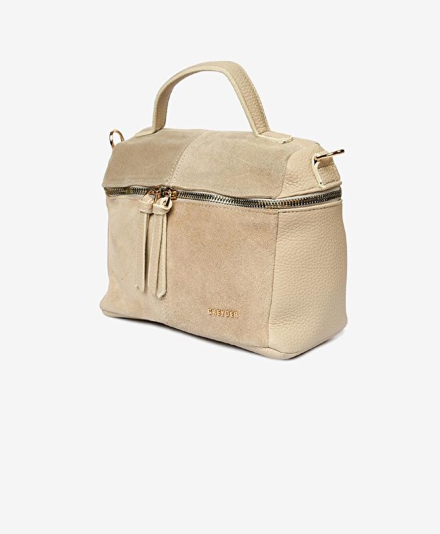 Kadın Bej İki Bölmeli Omuz Çantası - 3