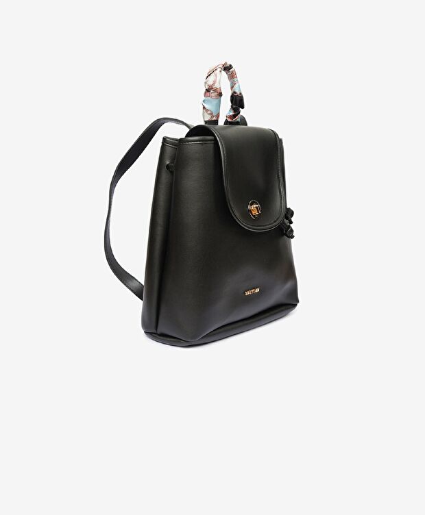 Kadın Siyah Tek Bölmeli Sırt Çantası - 3