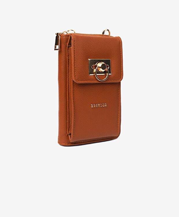 Kadın Taba Tokalı Çapraz Çanta - 3