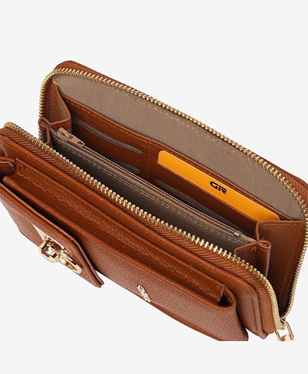 Kadın Taba Tokalı Çapraz Çanta - 6