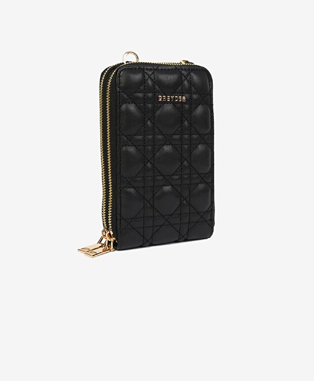 Kadın Siyah İki Bölmeli Çapraz Çanta - 2