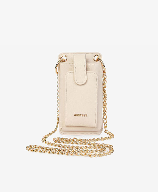 Kadın Siyah Çıtçıtlı Çapraz Çanta - 1