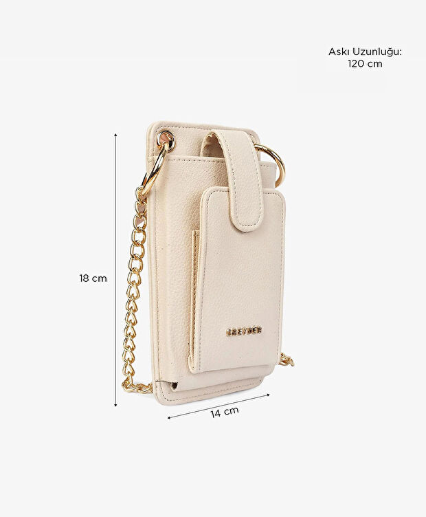 Kadın Siyah Çıtçıtlı Çapraz Çanta - 6