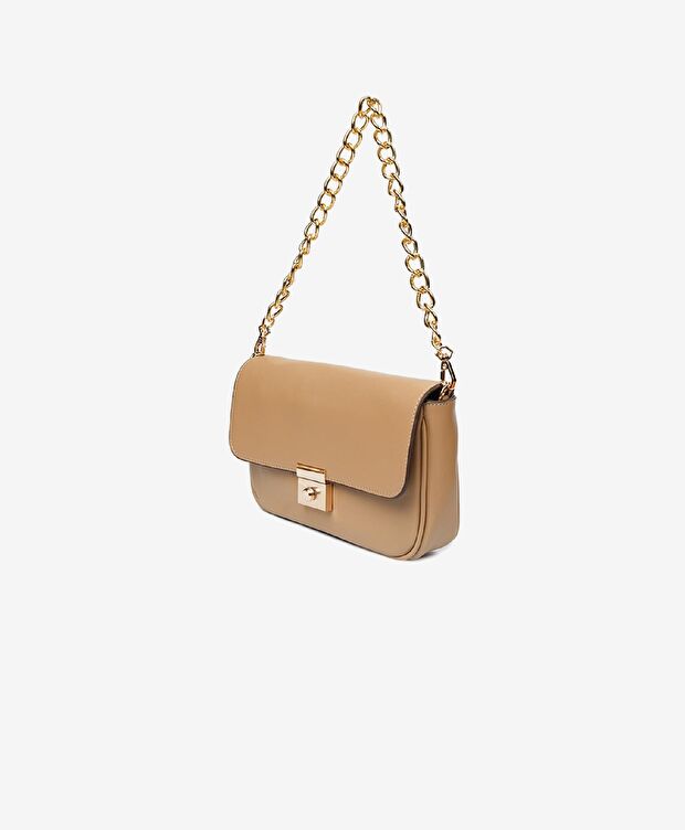 Kadın Vizon Tokalı Omuz Çantası - 3