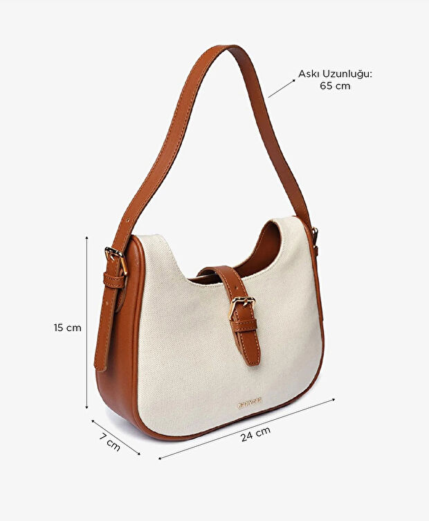 Kadın Taba Tek Bölmeli Kol Çantası - 6