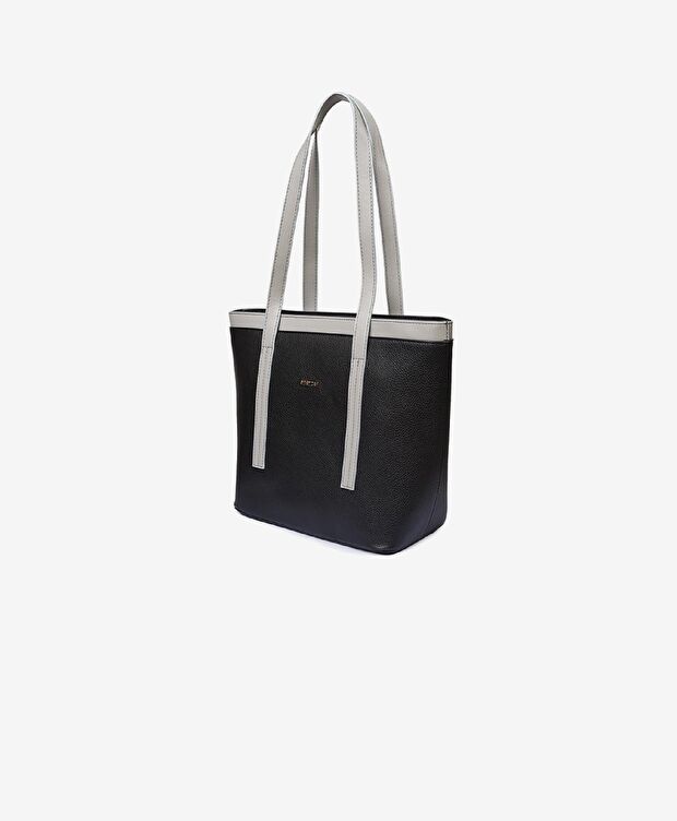 Kadın Siyah Tek Bölmeli Omuz Çantası - 4