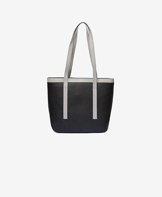 Kadın Siyah Tek Bölmeli Omuz Çantası - 5