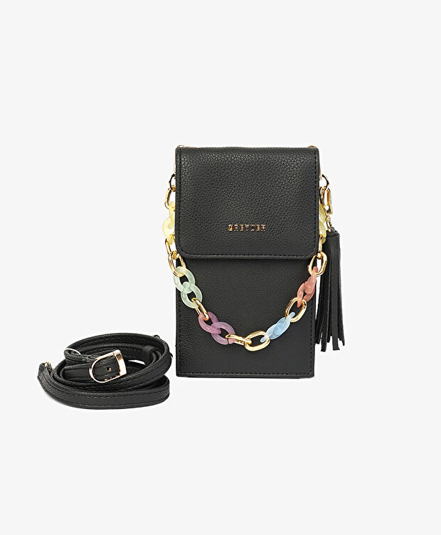 Kadın Siyah Tek Bölmeli Çapraz Çanta - 1