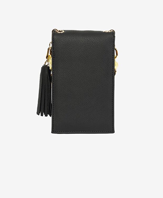 Kadın Siyah Tek Bölmeli Çapraz Çanta - 4