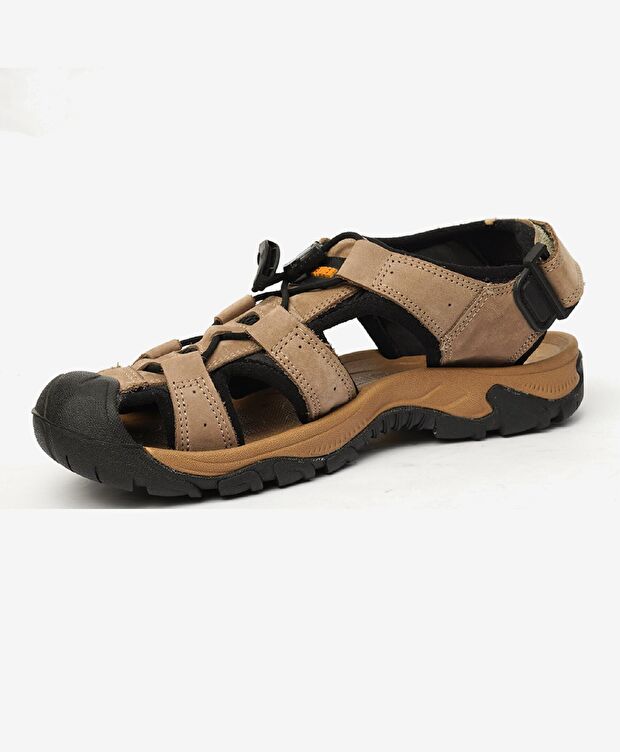 Kadın Vizon Hakiki Deri Sandalet - 3