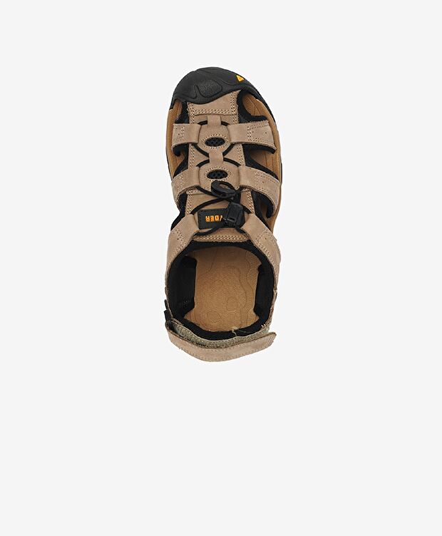 Kadın Vizon Hakiki Deri Sandalet - 4