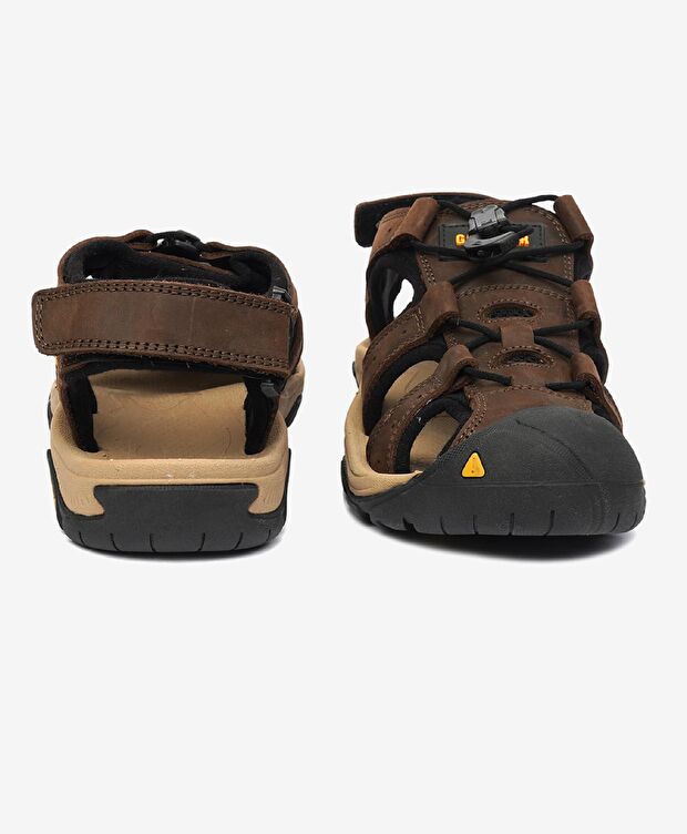 Kadın Kahverengi Hakiki Deri Sandalet - 7