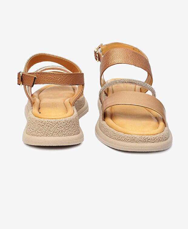 Kadın Bakır Hakiki Deri Sandalet - 7