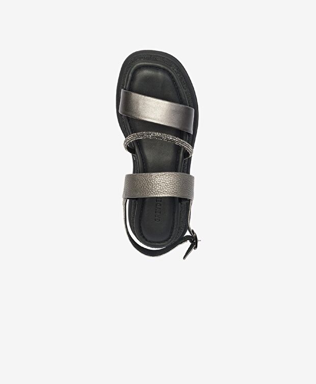 Kadın Çelik Hakiki Deri Sandalet - 4