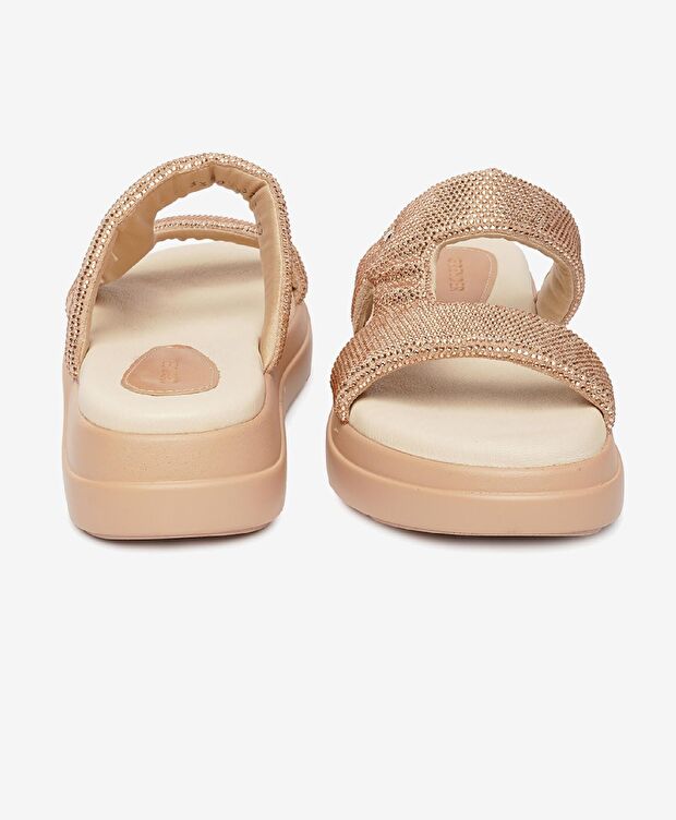 Kadın Krem Hakiki Deri Terlik - 7