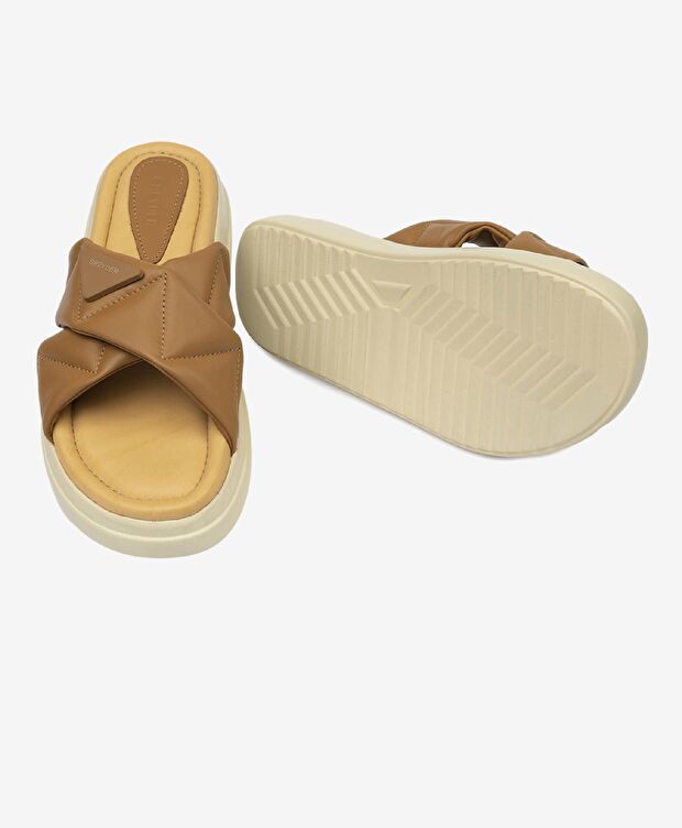 Kadın Taba Hakiki Deri Terlik - 6