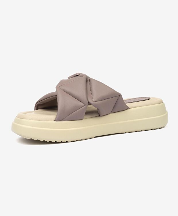 Kadın Lila Hakiki Deri Terlik - 3