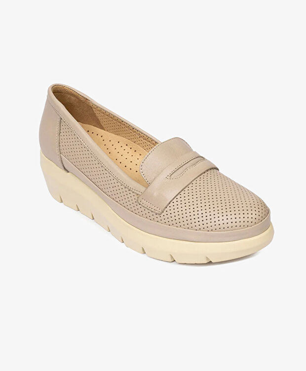 Kadın Vizon Hakiki Deri Casual Ayakkkabı - 2