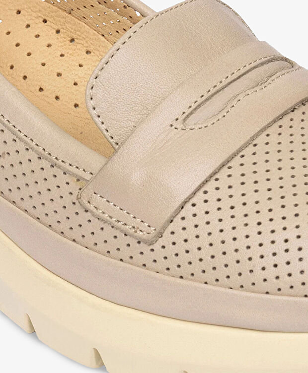 Kadın Vizon Hakiki Deri Casual Ayakkkabı - 5