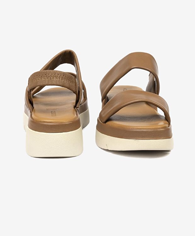 Kadın Taba Hakiki Deri Sandalet - 7