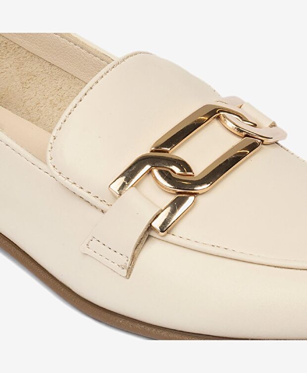 Kadın Bej Hakiki Deri Casual Ayakkabı - 5