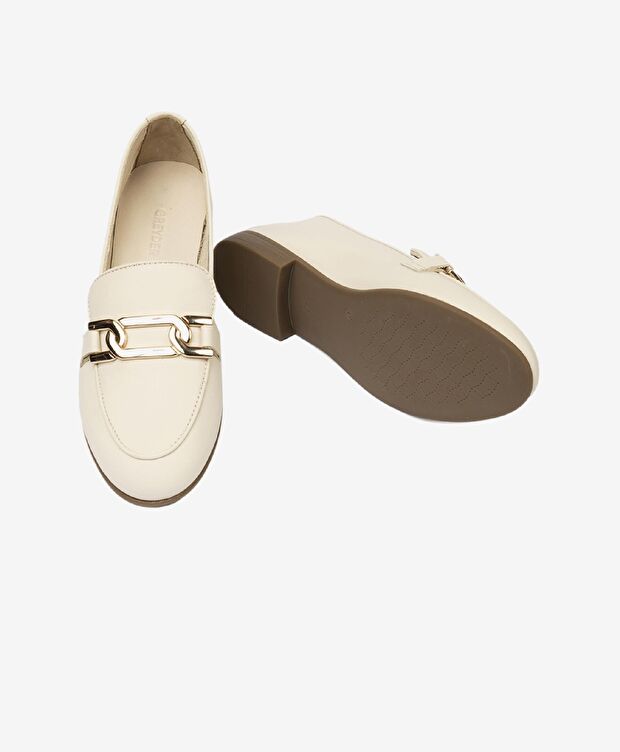 Kadın Bej Hakiki Deri Casual Ayakkabı - 6