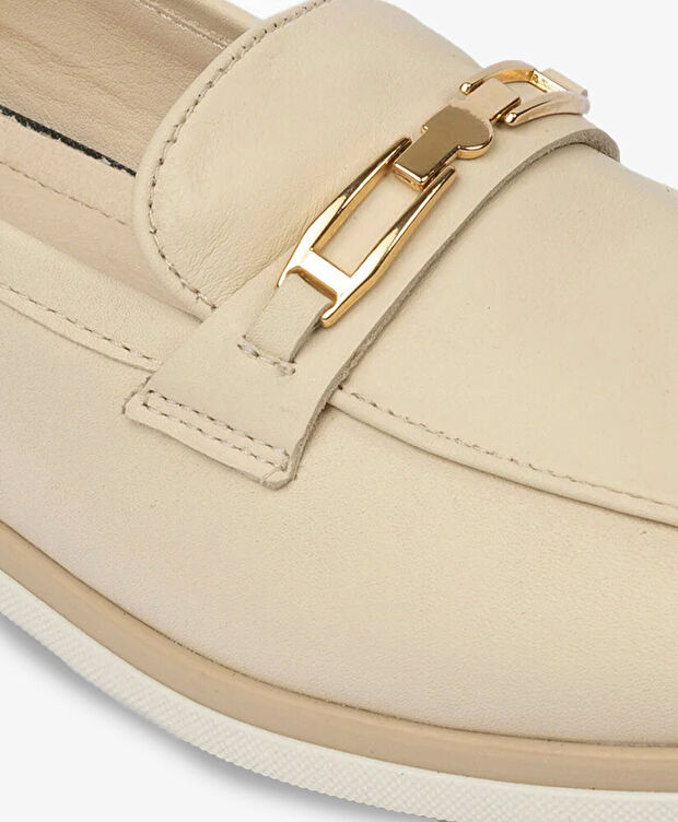 Kadın Krem Hakiki Deri Casual Ayakkabı - 5