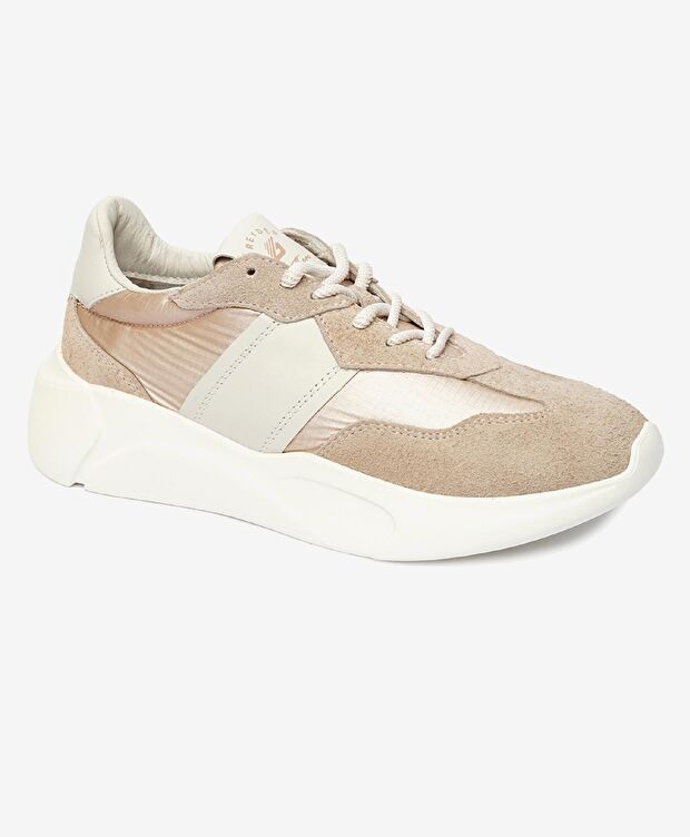 Kadın Krem Hakiki Deri Spor Ayakkabı - 2